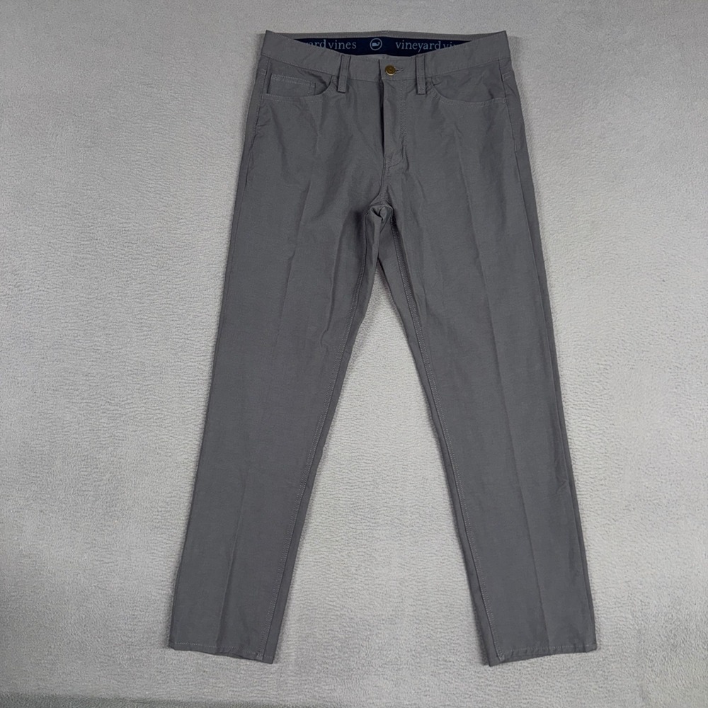 Vineyard Vines Pant Mens 30x30 Grey  On The Go Performance Stretch Nylon OTG